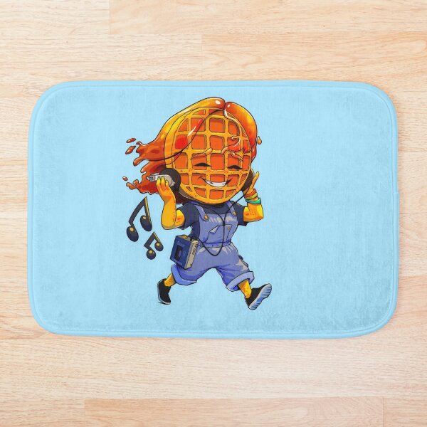 Item preview, Waffle girl with a walkman designed and sold by BreakfastKnight.