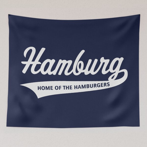 Item preview, Hamburg – Home Of The Hamburgers (Hamburger / White) designed and sold by MrFaulbaum.