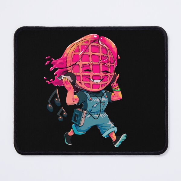 Item preview, Strange Waffle girl with a walkman designed and sold by BreakfastKnight.