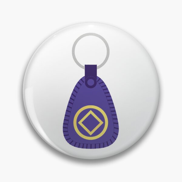 Item preview, Purple Key Tag with NA Diamond - Decades Clean and Serene designed and sold by 10slash1.