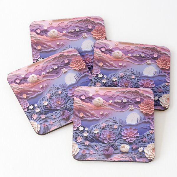 Item preview, Elegant Twilight Pastel Floral Pattern designed and sold by bubblegoth.