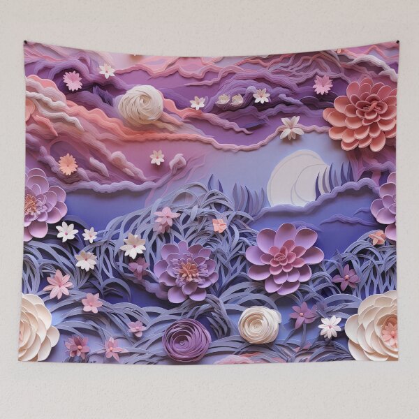 Item preview, Elegant Twilight Pastel Floral Pattern designed and sold by bubblegoth.