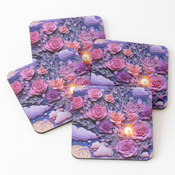 Item preview, Tranquil Floral Blossom Sunset Pattern designed and sold by bubblegoth.