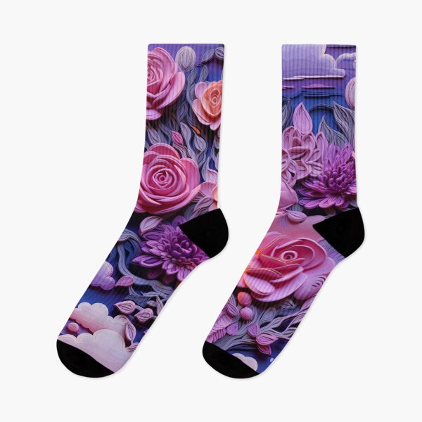 Item preview, Tranquil Floral Blossom Sunset Pattern designed and sold by bubblegoth.