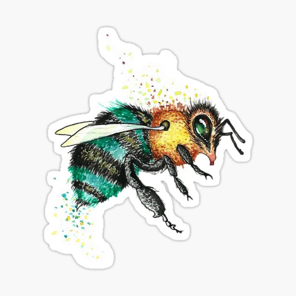 The Last Little Blue Bee Sticker