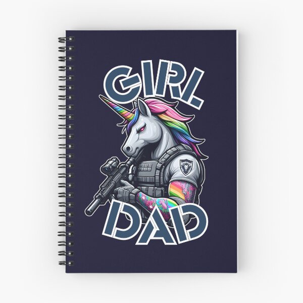 Item preview, Girl Dad - Tactical Unicorn designed and sold by WolfeTEES.