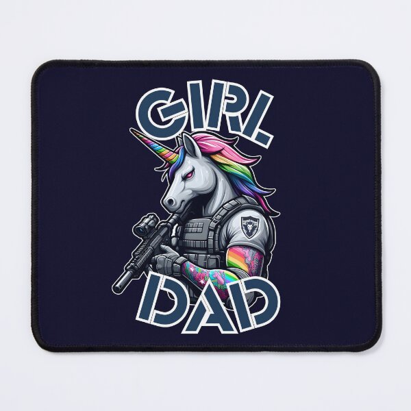 Item preview, Girl Dad - Tactical Unicorn designed and sold by WolfeTEES.