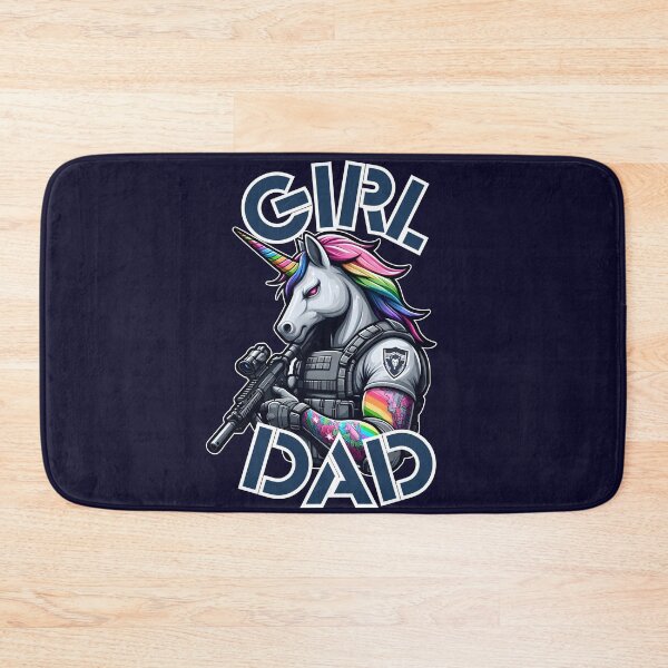 Item preview, Girl Dad - Tactical Unicorn designed and sold by WolfeTEES.