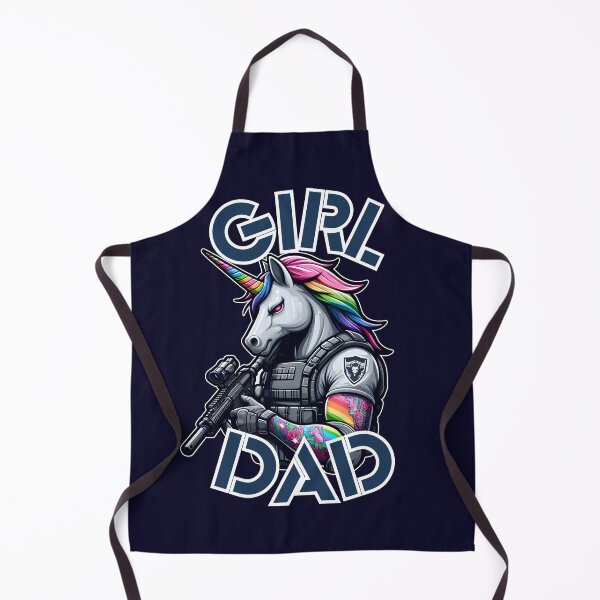 Item preview, Girl Dad - Tactical Unicorn designed and sold by WolfeTEES.