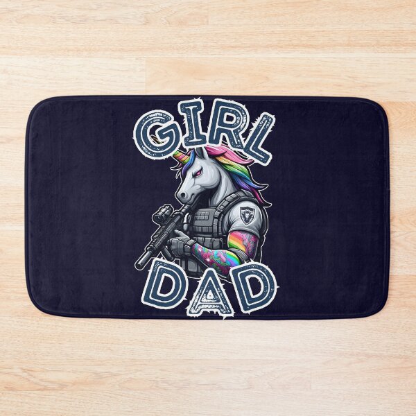 Item preview, Girl Dad - Tactical Unicorn designed and sold by WolfeTEES.