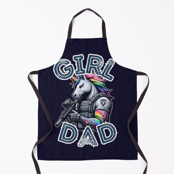 Item preview, Girl Dad - Tactical Unicorn designed and sold by WolfeTEES.