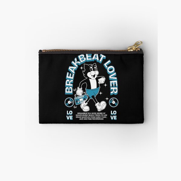 Item preview, BREAKBEAT  - Lover Cat Retro Mascot (white/blue) designed and sold by Discothreadz.
