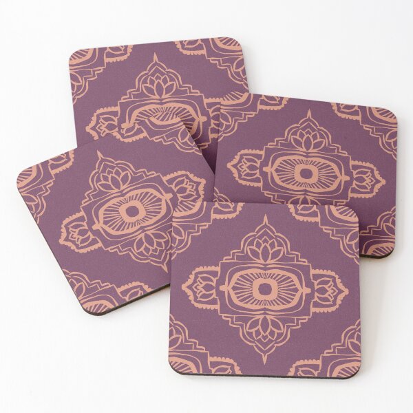 Artikelvorschau, Ajna Padma Pattern - Beet + Coral entworfen und verkauft von Irene Estelle.