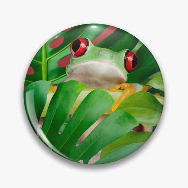 Item preview, Red-eyed Frog Hanging Out  designed and sold by WhiteSoftPetals.