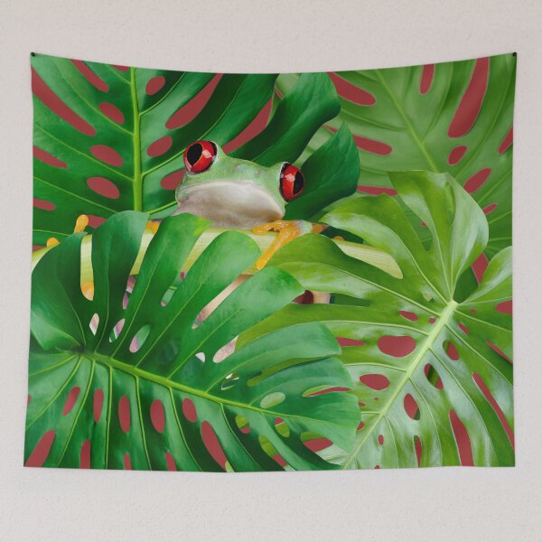 Item preview, Red-eyed Frog Hanging Out  designed and sold by WhiteSoftPetals.