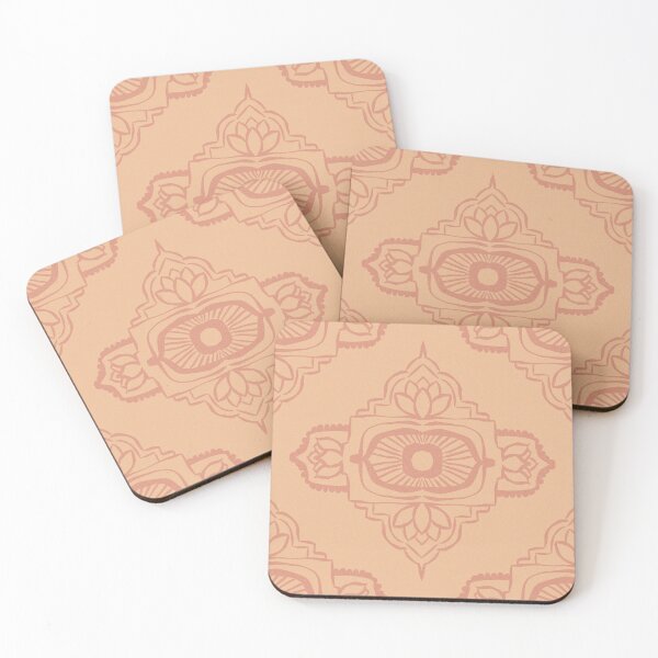 Item preview, Ajna Padma Pattern - Melon + Coral designed and sold by Irene Estelle.