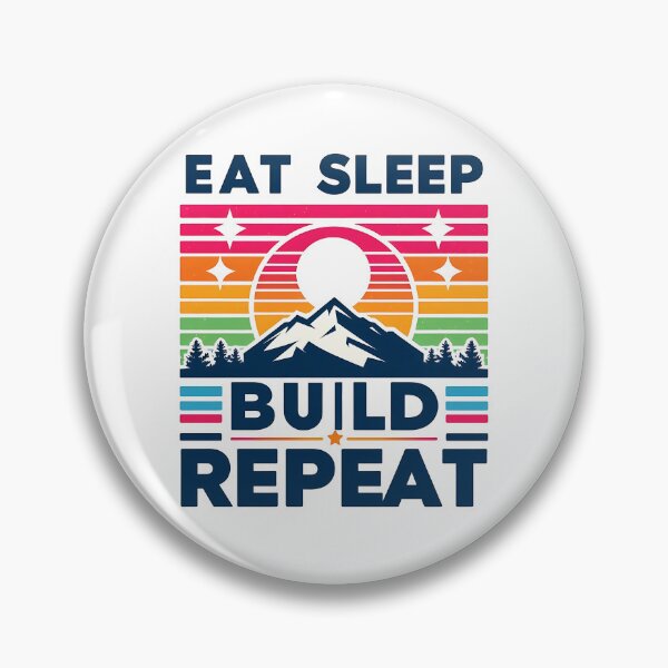 Item preview, Eat Sleep build Repeat designed and sold by Suukunna.
