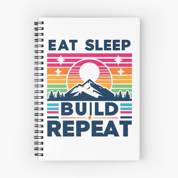 Item preview, Eat Sleep build Repeat designed and sold by Suukunna.