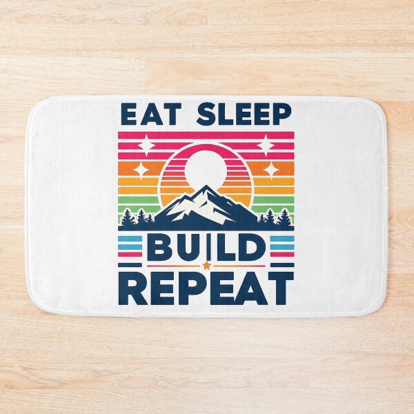 Item preview, Eat Sleep build Repeat designed and sold by Suukunna.