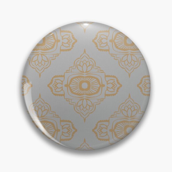 Item preview, Ajna Padma Pattern - Fog + Fawn designed and sold by Irene Estelle.