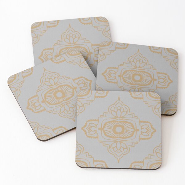Item preview, Ajna Padma Pattern - Fog + Fawn designed and sold by Irene Estelle.