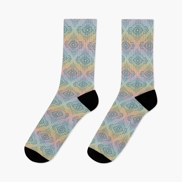 Item preview, Ajna Padma Pattern - Rainbow Sorbet + Peacock designed and sold by Irene Estelle.