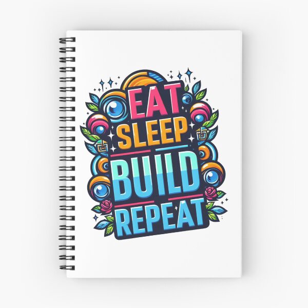 Item preview, Eat Sleep build Repeat designed and sold by Suukunna.