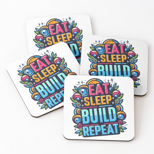 Item preview, Eat Sleep build Repeat designed and sold by Suukunna.