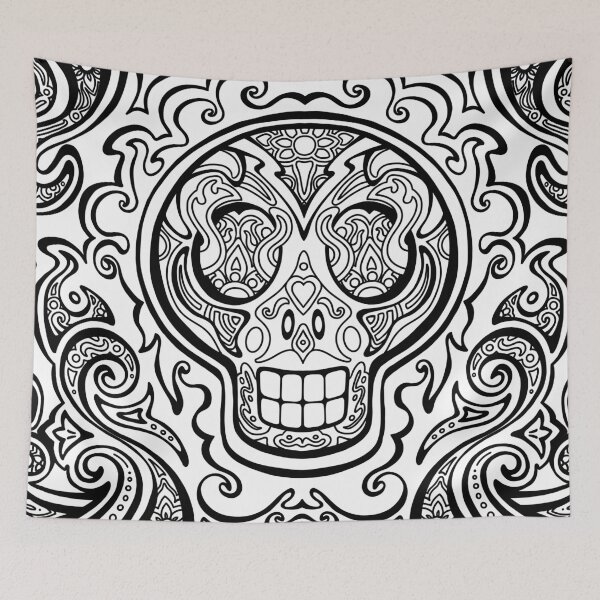 Item preview, 09 - Skull Doodle by Nissa Askew designed and sold by Design By Nissa.