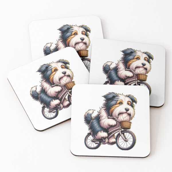 Item preview, Bearded Collie Cycling designed and sold by TheAnimalZ00.