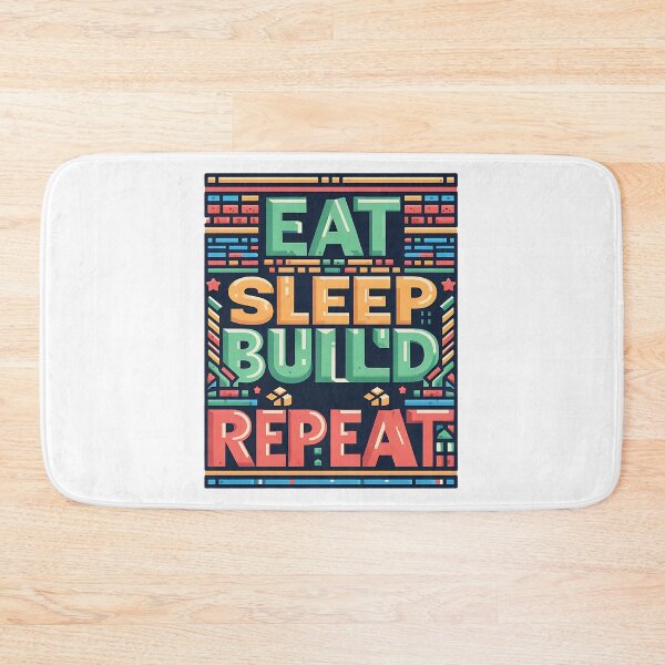 Item preview, Eat Sleep build Repeat designed and sold by Suukunna.