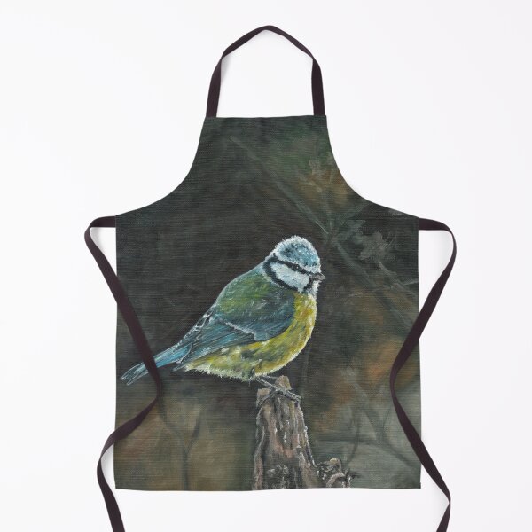 Item preview, Bluetit Oil Painting designed and sold by khookham.