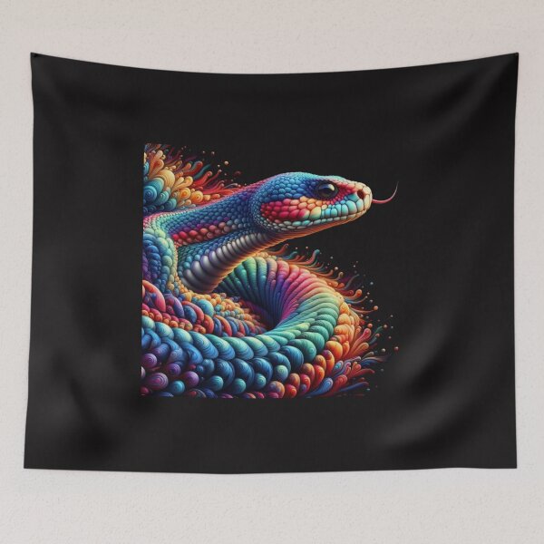 Item preview, Snake Symphony: The Vibrant Dance of Colors designed and sold by FreedomFrames.