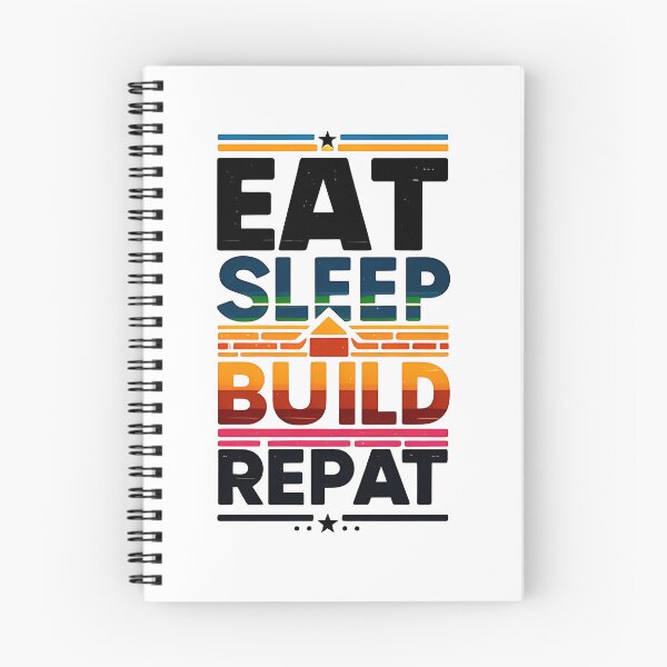 Item preview, Eat Sleep build Repeat designed and sold by Suukunna.