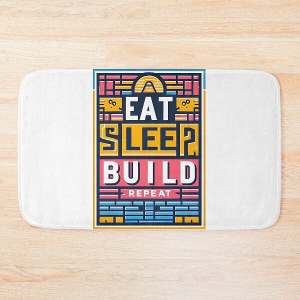 Item preview, Eat Sleep build Repeat designed and sold by Suukunna.