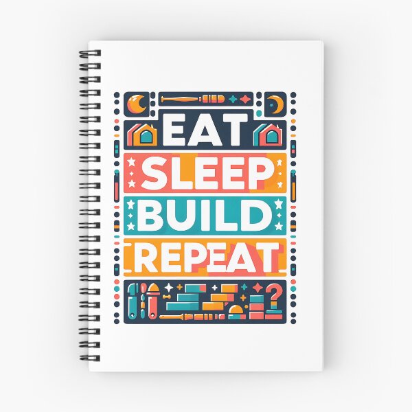 Item preview, Eat Sleep build Repeat designed and sold by Suukunna.