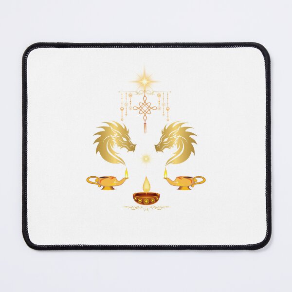 Item preview, Dual Golden Dragons with Magic Stars and more. designed and sold by CanterburyLane.