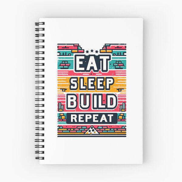 Item preview, Eat Sleep build Repeat designed and sold by Suukunna.
