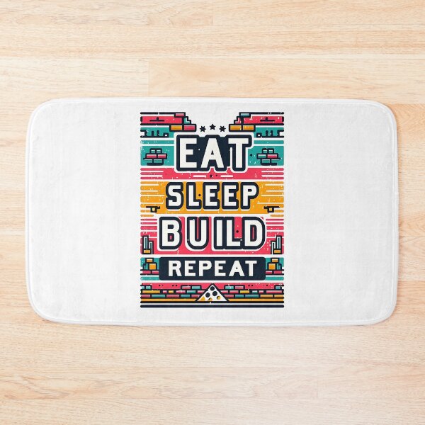 Item preview, Eat Sleep build Repeat designed and sold by Suukunna.
