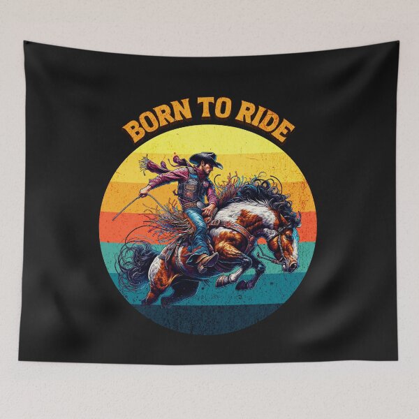 Artikelvorschau, Retro Vintage Rodeo Leben Western Cowboy entworfen und verkauft von AnalajiaDesigns.