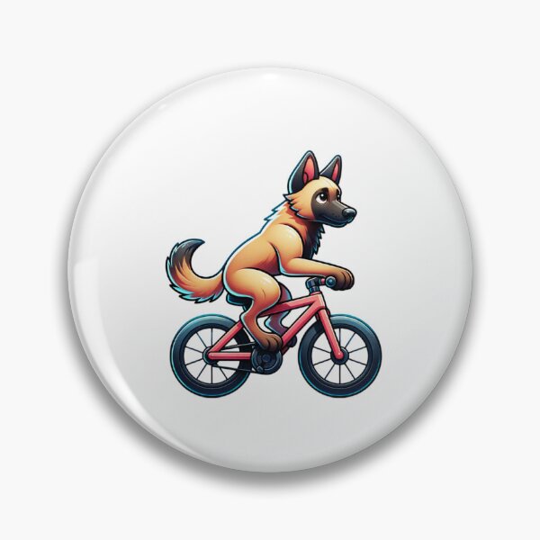 Item preview, Cute Belgian Malinois Cycling designed and sold by TheAnimalZ00.