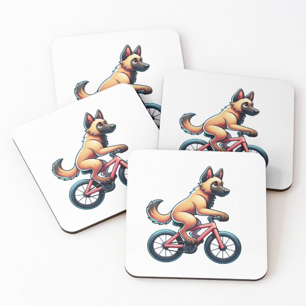 Item preview, Cute Belgian Malinois Cycling designed and sold by TheAnimalZ00.