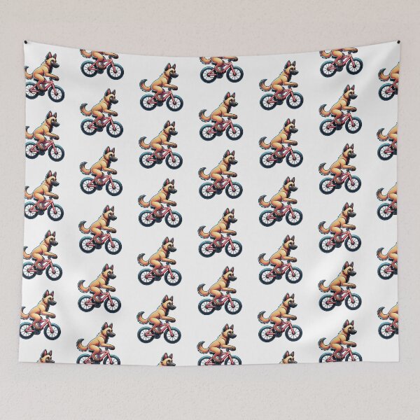 Item preview, Cute Belgian Malinois Cycling designed and sold by TheAnimalZ00.