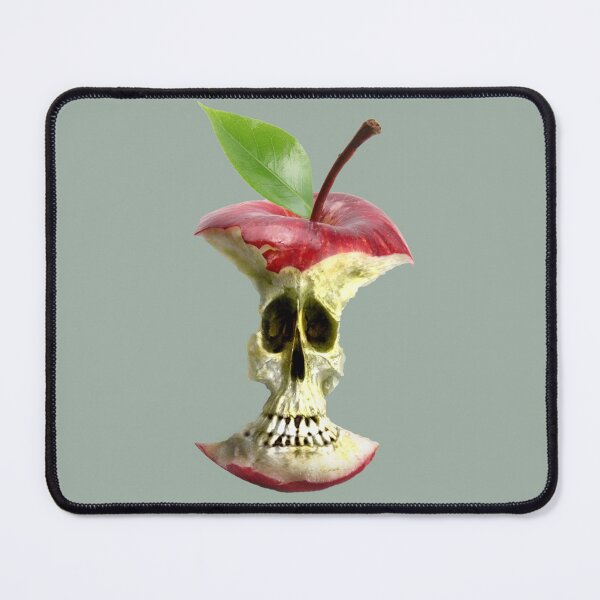 Item preview, The End of the Apple - Red Apple Core skull designed and sold by studioss76.
