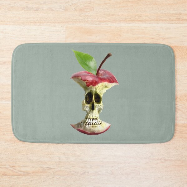 Item preview, The End of the Apple - Red Apple Core skull designed and sold by studioss76.
