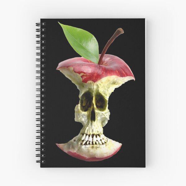 Item preview, The End of the Apple - Red Apple Core skull designed and sold by studioss76.