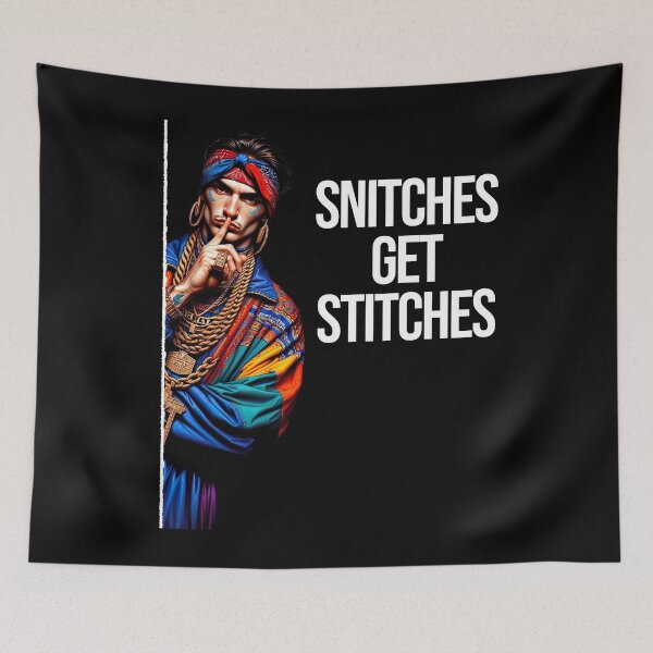 Item preview, Snitches Get Stitches, Jesus I Saw That Parody designed and sold by Yogimeister.