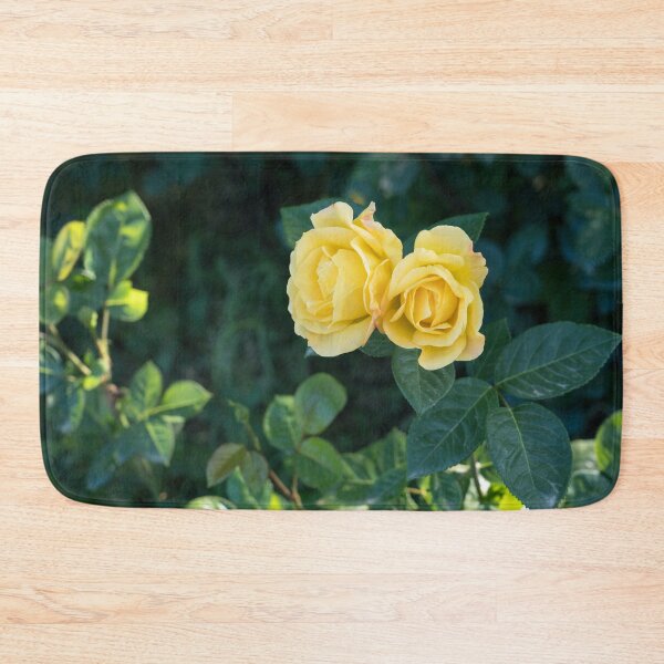 Item preview, Mellow Yellow Rose Pair Against Deep Green Foliage designed and sold by Georgia Mizuleva.