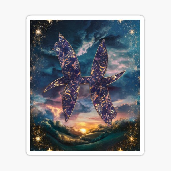 Item preview, Pisces Astrology. Zodiac sign, Pisces symbol designed and sold by ZodiacWonders.