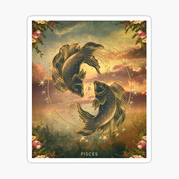 Item preview, Pisces Astrology. Zodiac sign, Pisces symbol designed and sold by ZodiacWonders.